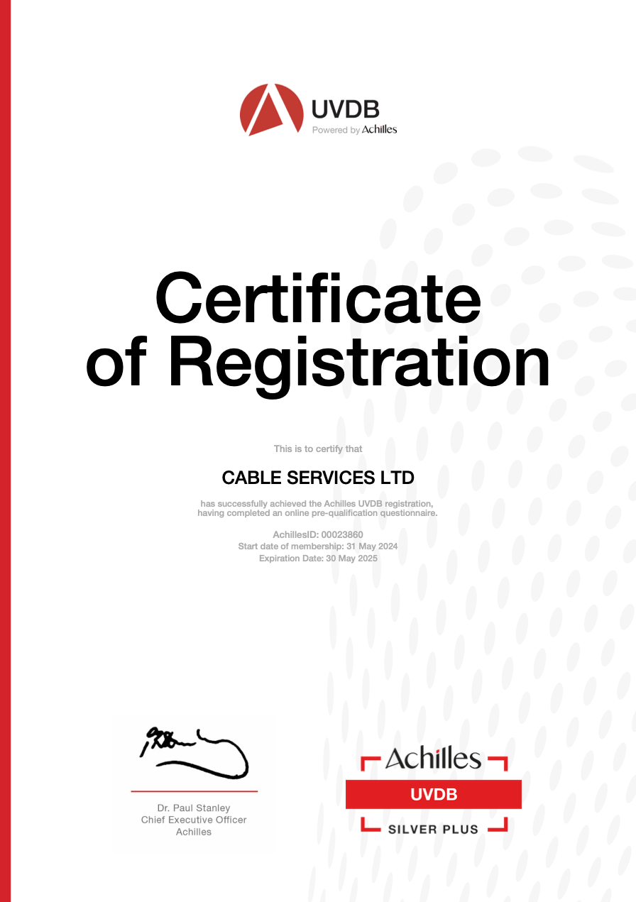 UVDB Certificate